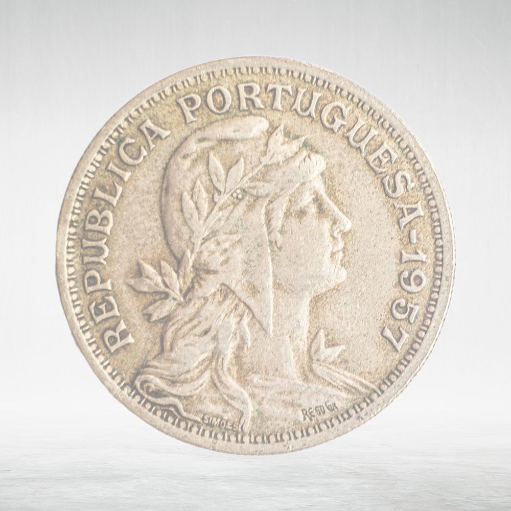 Portugal, 50 Centavos, 1957, VF