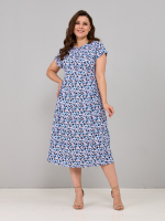 Платье П-026/цветочки-ромашки