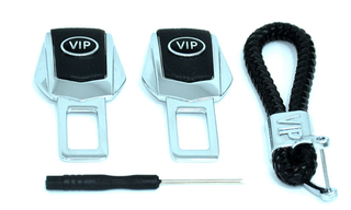 Заглушка ремня безопасности НАБОР "VIP" (2заглушки+брелок+отвертка) K-105VIP
