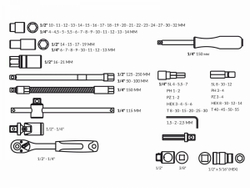 Набор головок и бит 94пр. TREK (1/4\, 1/2\", 6 граней) (TR13094)"