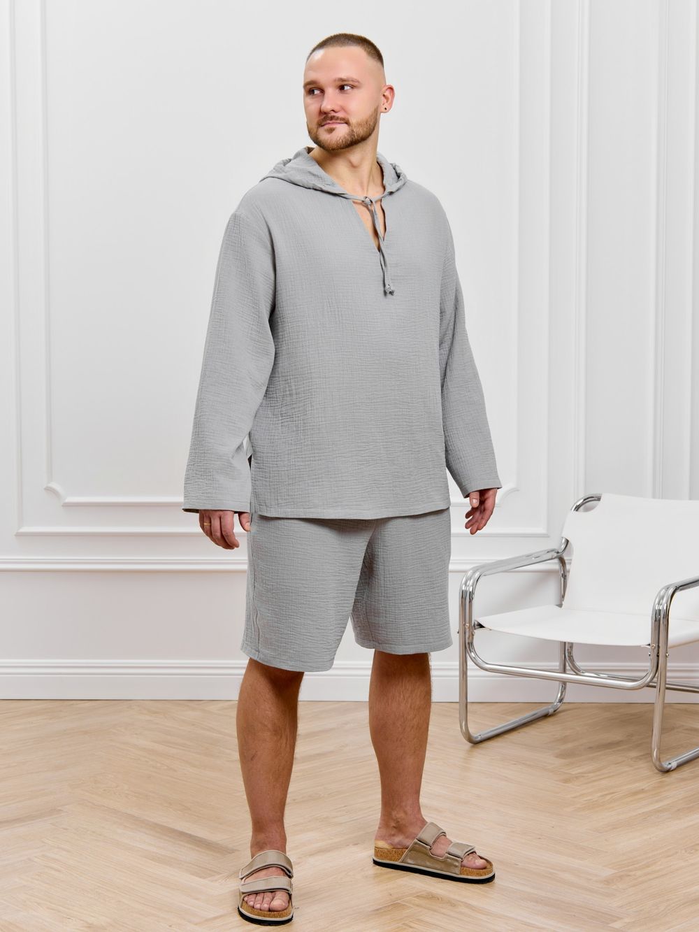 Костюм мужской Нептун-1 Виотекс СЕРЫЙ