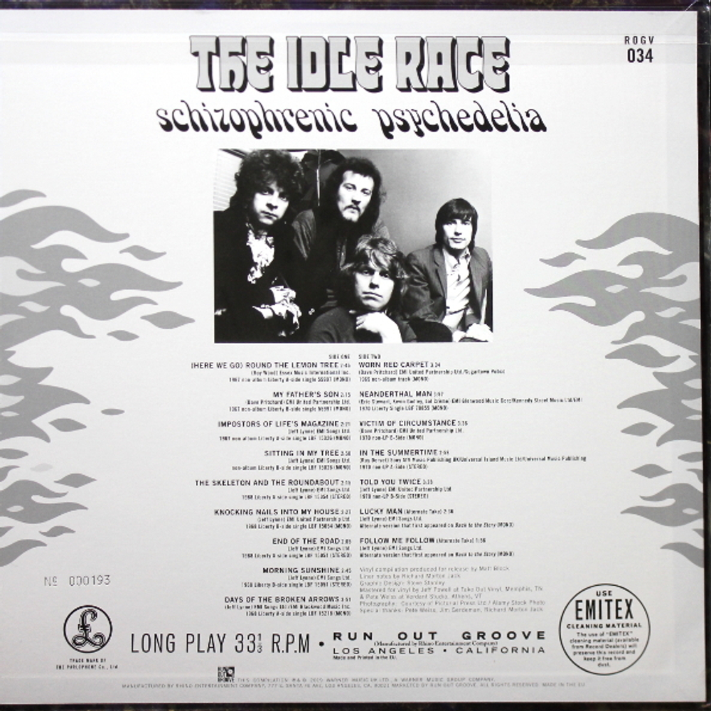 The Idle Race / Schizophrenic Psychedelia (Limited Edition)(Clear Vinyl)(LP)