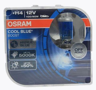 Автолампа H4 12V 100/90W P43t Osram  +50% 5000К COOL BLUE BOOST (62193CBI-BOOST_DuoBox) к-т