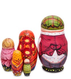 Народные промыслы МР-13/ 5-A Матрешка 5м «Семейка Малая»