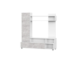 Стенка в гостиную со шкафом Белый/Цемент Светлый, МГС, 150х38х153,5 см SV-Мебель