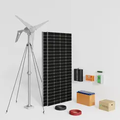 Автономная ветро-солнечная электростанция 3000 Вт YASHEL серия «FT WIND-SOLAR 1kW-24-3KW (L)»