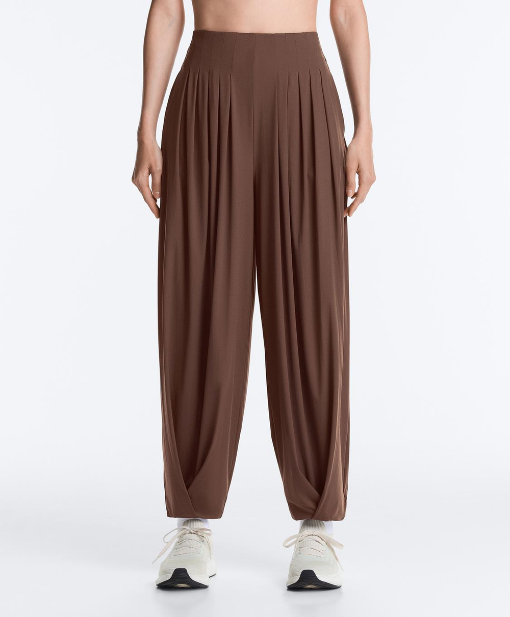 Oysho Длинные брюки-блумеры Light Touch, коричневый