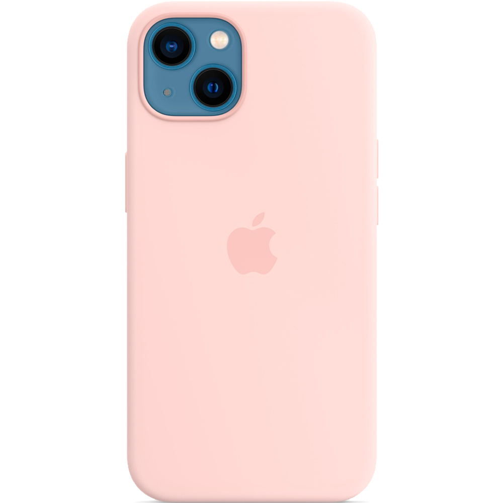Силиконовый чехол с поддержкой MagSafe Apple Silicone Case для iPhone 13, Chalk Pink (Розовый мел)