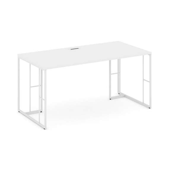 Rift Direct Стол руководителя RF.SR-023 Белый Бриллиант/Металл Белый 1380*800*750