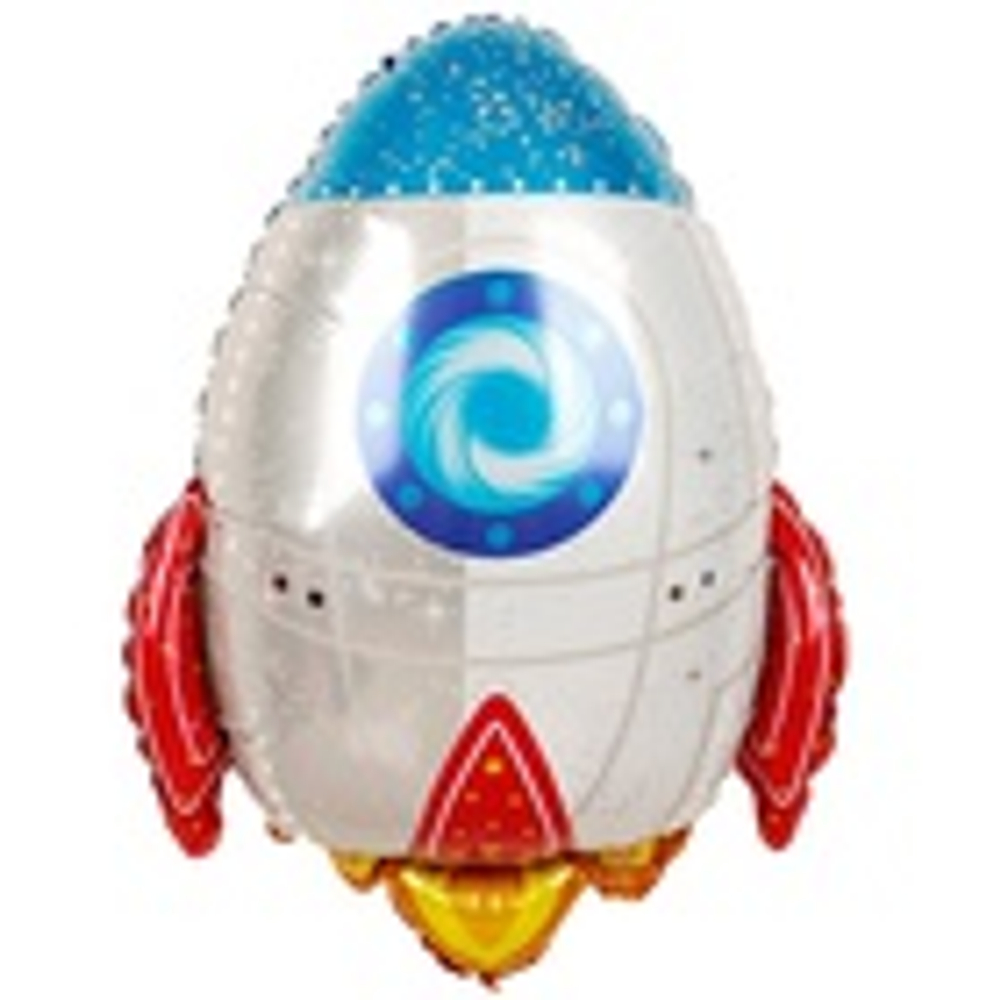 Фонтан из шаров "Ракета со звездами"