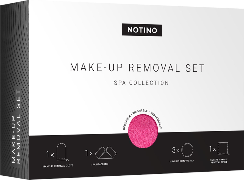 Notino Spa Collection Make-up removal set - Розовый набор для снятия макияжа из микрофибры /   / GTIN 3760275383600