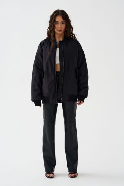 Куртка бомбер черного цвета