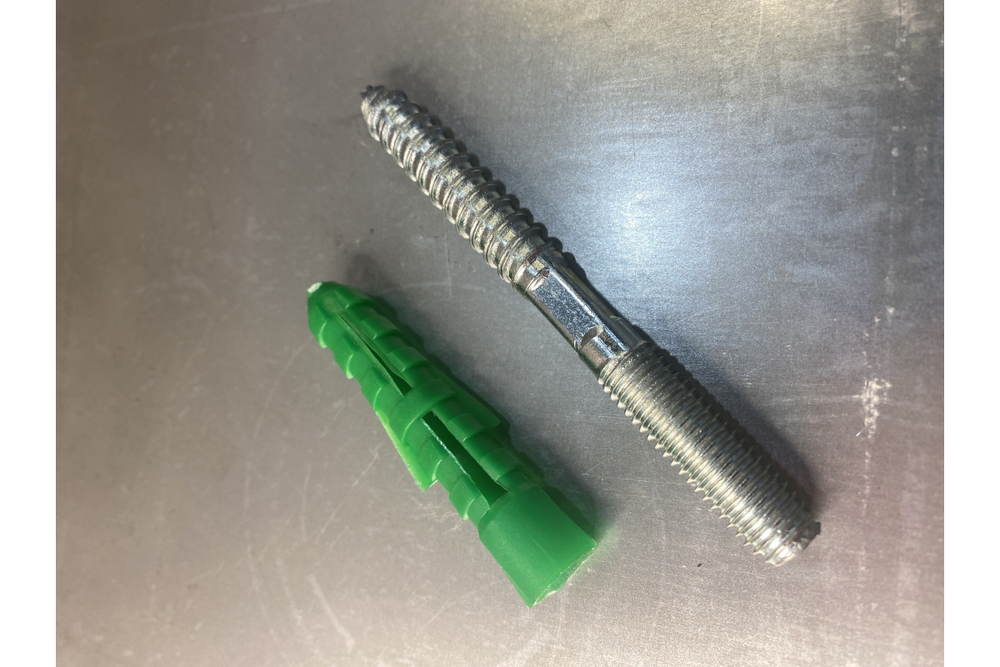 КОМПЛЕКТ/ ХОМУТ САНТЕХНИЧЕСКИЙ MAYER СО ШПИЛЬКОЙ 10*100 И ДЮБЕЛЕМ Д/ТРУБ 4" (108-116)