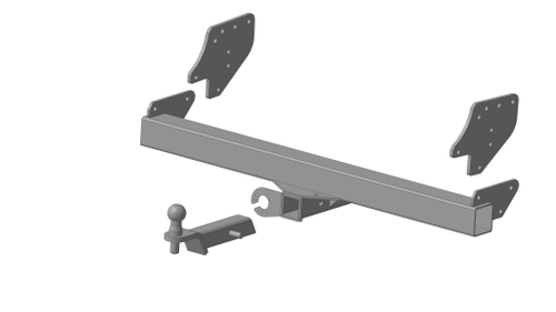 Фаркоп Mitsubishi L200 2015-2023 (кроме Long, для авто без бампера) съемное крепление шара под амер. квадрат (без электрики) Трейлер.7113