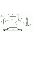 Зацеп мебельный соединитель крокодил гребенка - 4 шт
