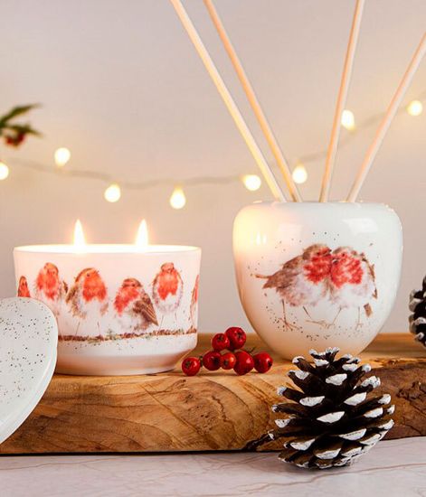 Зимняя сосна свеча в керамике, Wax Lyrical