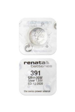 Элемент питания Renata 391 (SR1120W) 0%Hg BL-1/10/100