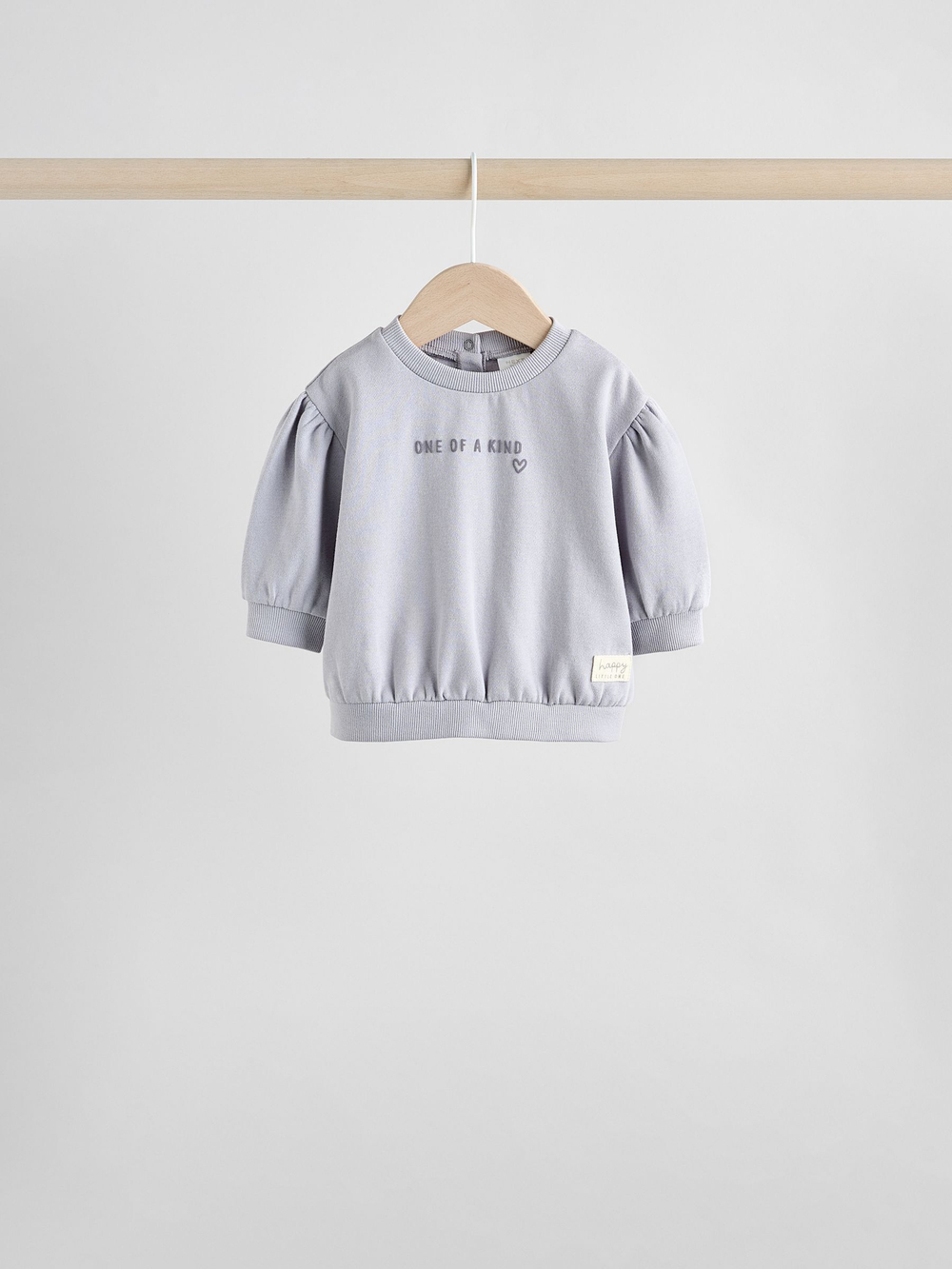 Свитшот и джоггеры в комплекте для малышей Next AN9-065, 3 шт., Темно-серый, Кремовый