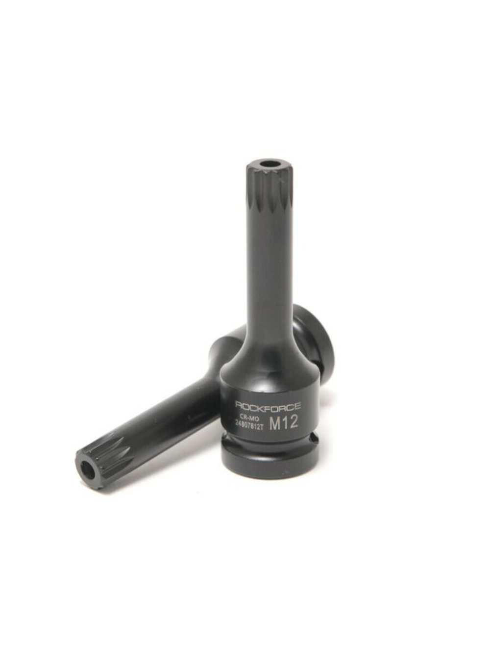 Головка-бита SPLINE ударная M12 с отверстием, 1/2'' RockForce##Rock FORCE RF-24807812T