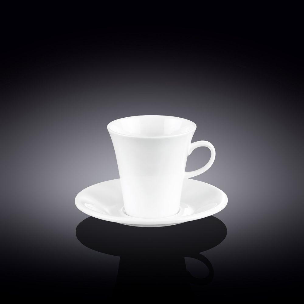 Набор из 4-х кофейных чашек с блюдцами 160 мл WL‑993005/4C