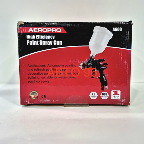 A608 / Краскопульт пневматический AeroPro A608 HVLP, верхний бачок 0.6 л, расход воздуха 280л/мин, краскораспылитель Оптом