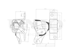 Опора двигателя правая UNIO RMP-15044