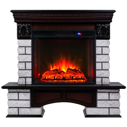 Электрокамин RealFlame Country Lux Rock AO античный дуб с очагом Sparta 25,5 LED