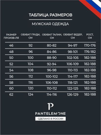 Брюки мужские Pantelemone PDB-164, клетка темно-синяя