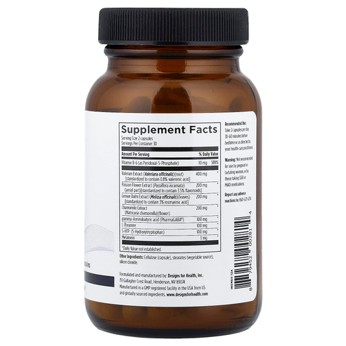 Designs For Health, Insomnitol™, 60 вегетарианских капсул