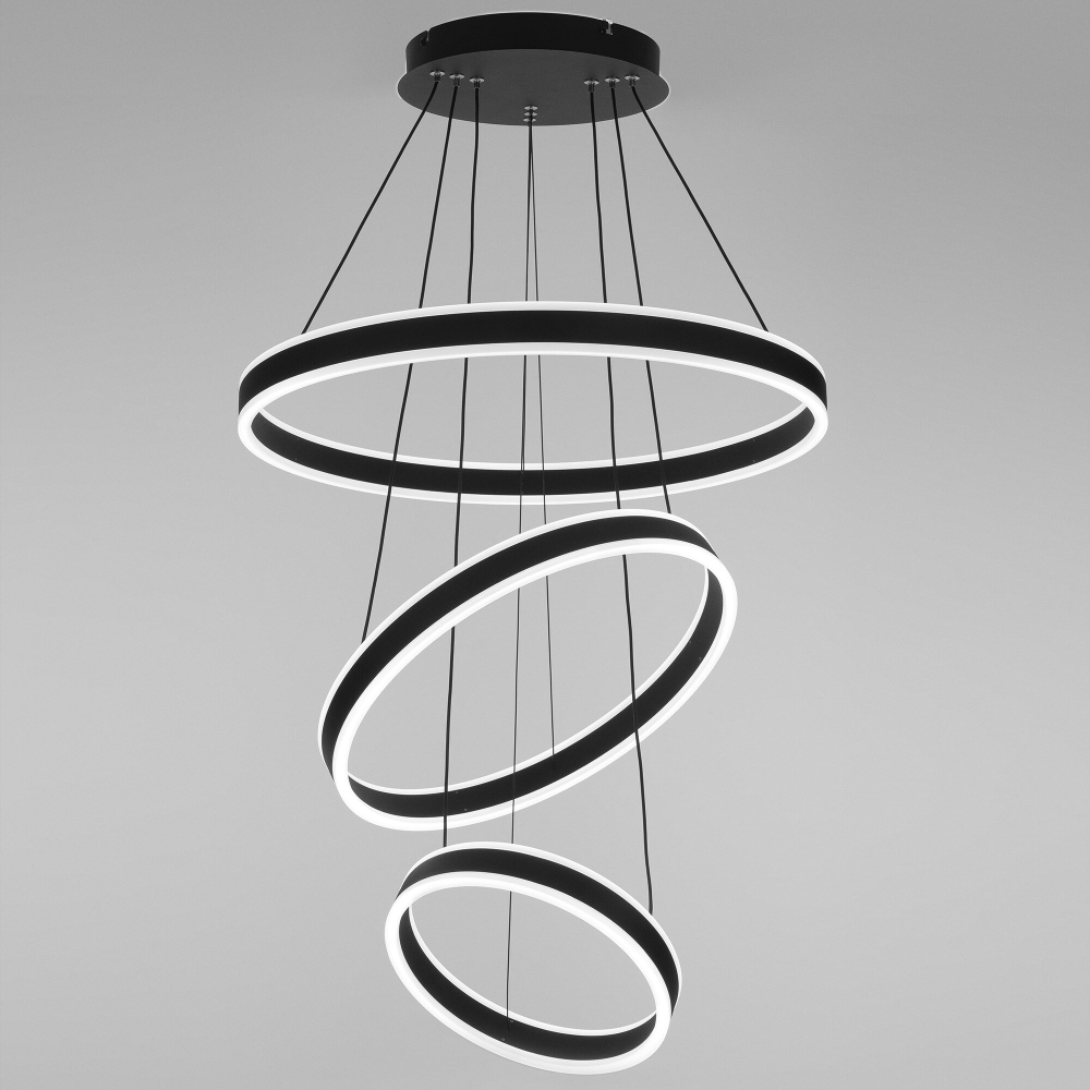 Citilux Дуэт CL719651 LED Люстра подвесная с пультом Чёрная