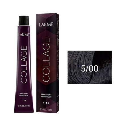 Lakme Collage Крем-краска для волос, 5/00 Светлый шатен, 60 мл