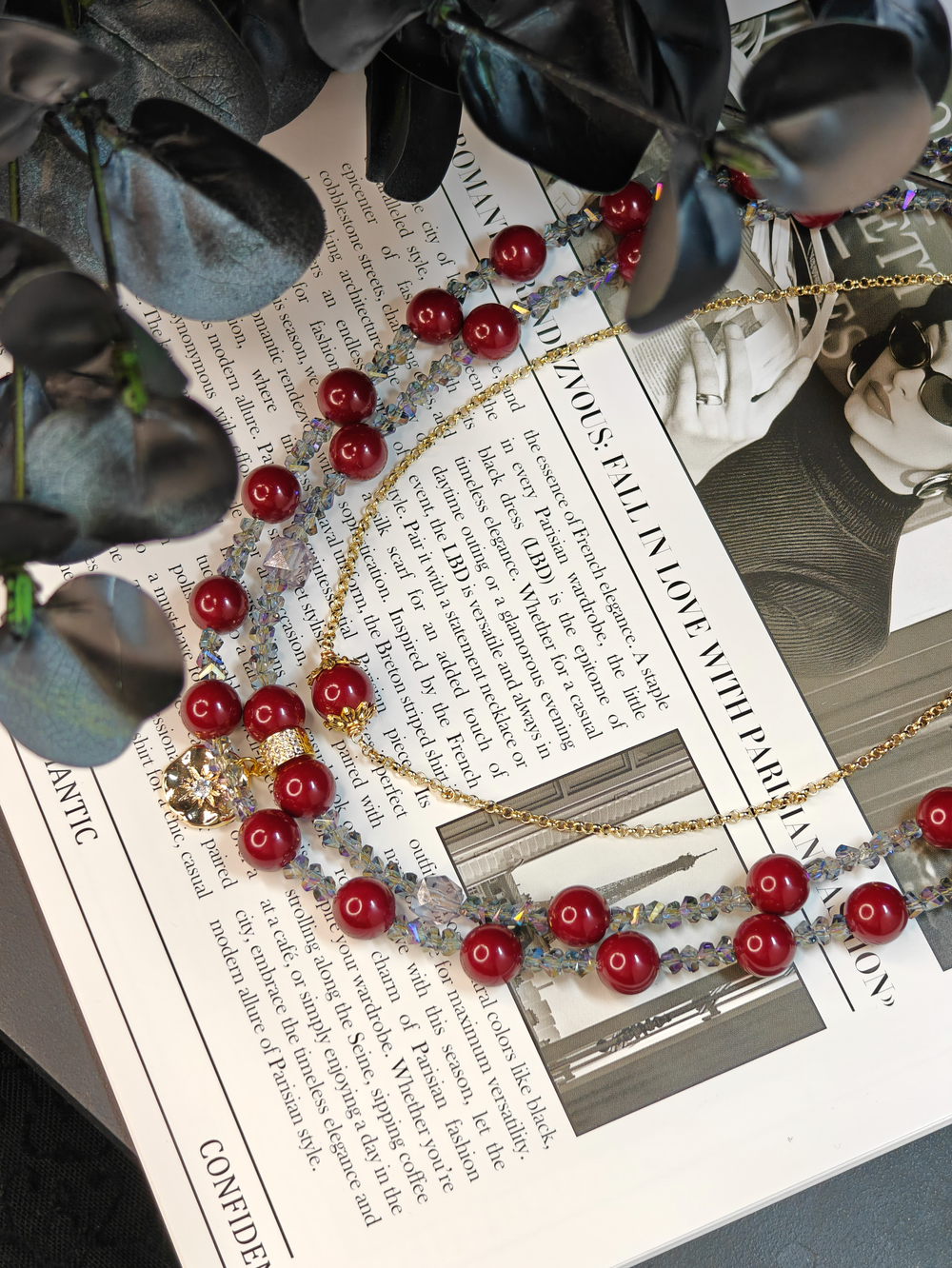 Трехрядное колье «Пульс Марсала»