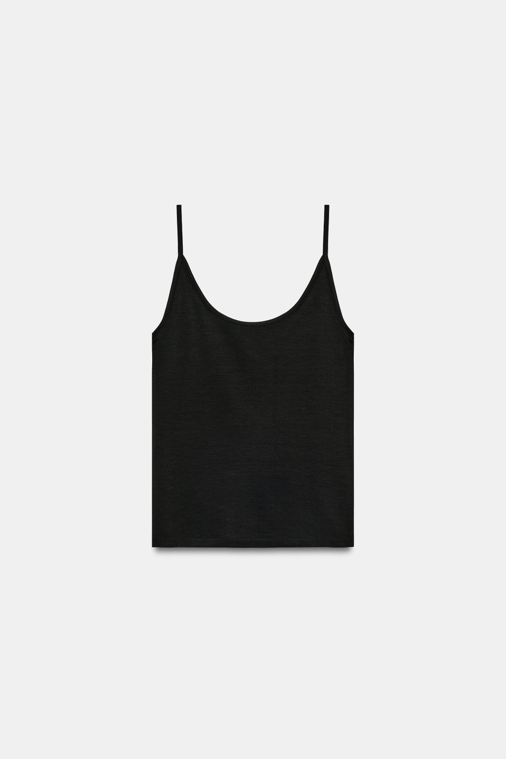 ZARA ТОП НА ТОНКИХ БРЕТЕЛЯХ, ЧЕРНЫЙ