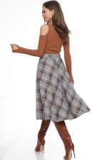 Юбка расклешенная в клетку DStrend (Акция)