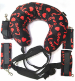 Стропа фиксирующая с подушкой черная 90 см