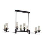 6555/8C CLASSI LN25 000 черный/дымчатый/металл/стекло Люстра потолочная E14 8*40W 220V MADONNA