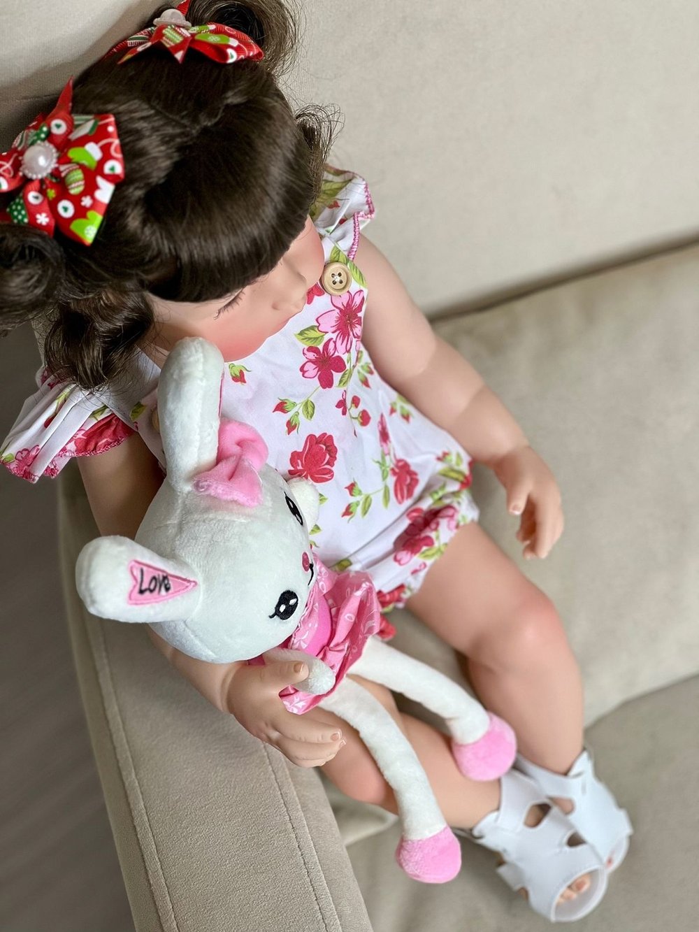 Кукла Реборн виниловая 55см в пакете (FA-123)