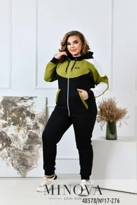 Костюм 17-276-черный-оливковый Minova