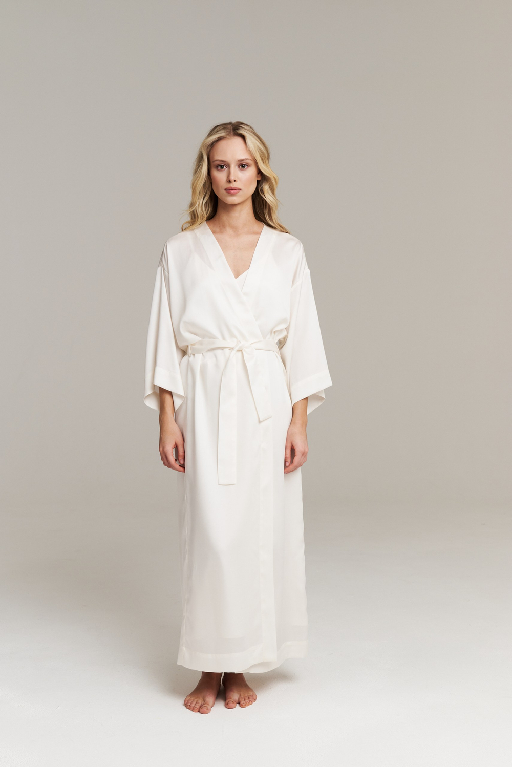 Халат-кимоно из тенселя макси