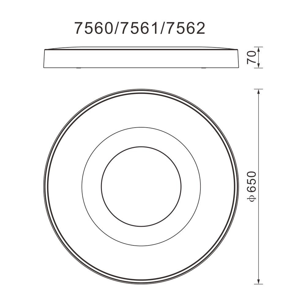 7561 Потолочный светильник COIN