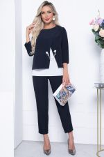 Костюм тройка "Стефания" (блю) К7114 LT Collection (Акция)