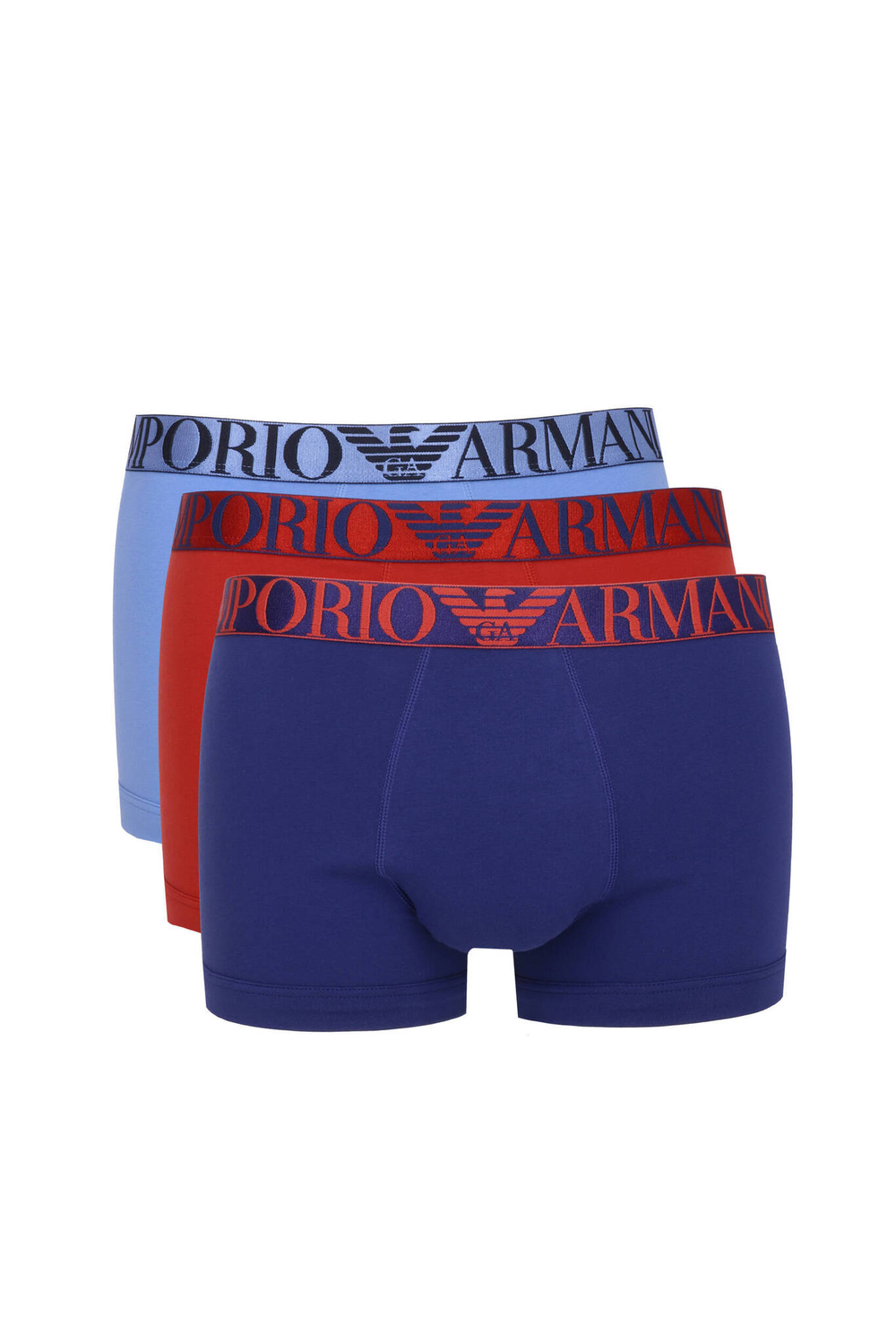 Трусики-боксеры 3шт. Emporio Armani - разноцветная(111357 4F726)