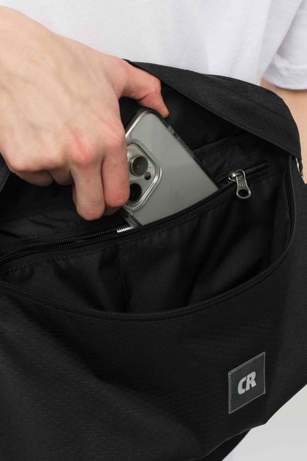 Сумка поясная Codered Big Черный/Черная стропа - фото 6