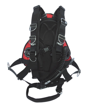 Подвесная система Sopras Sub с крылом для конфигурации Sidemount Rec красный