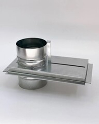 Шибер оцинкованная сталь d=150 толщина металла 0,5