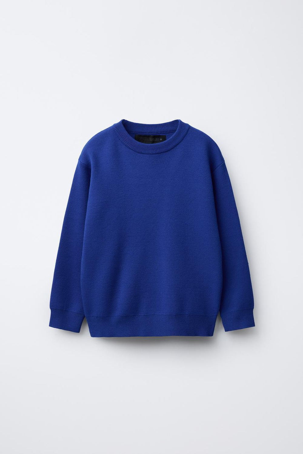 ZARA ОДНОТОННЫЙ СВИТЕР, ЦВЕТ НОЧНОГО НЕБА