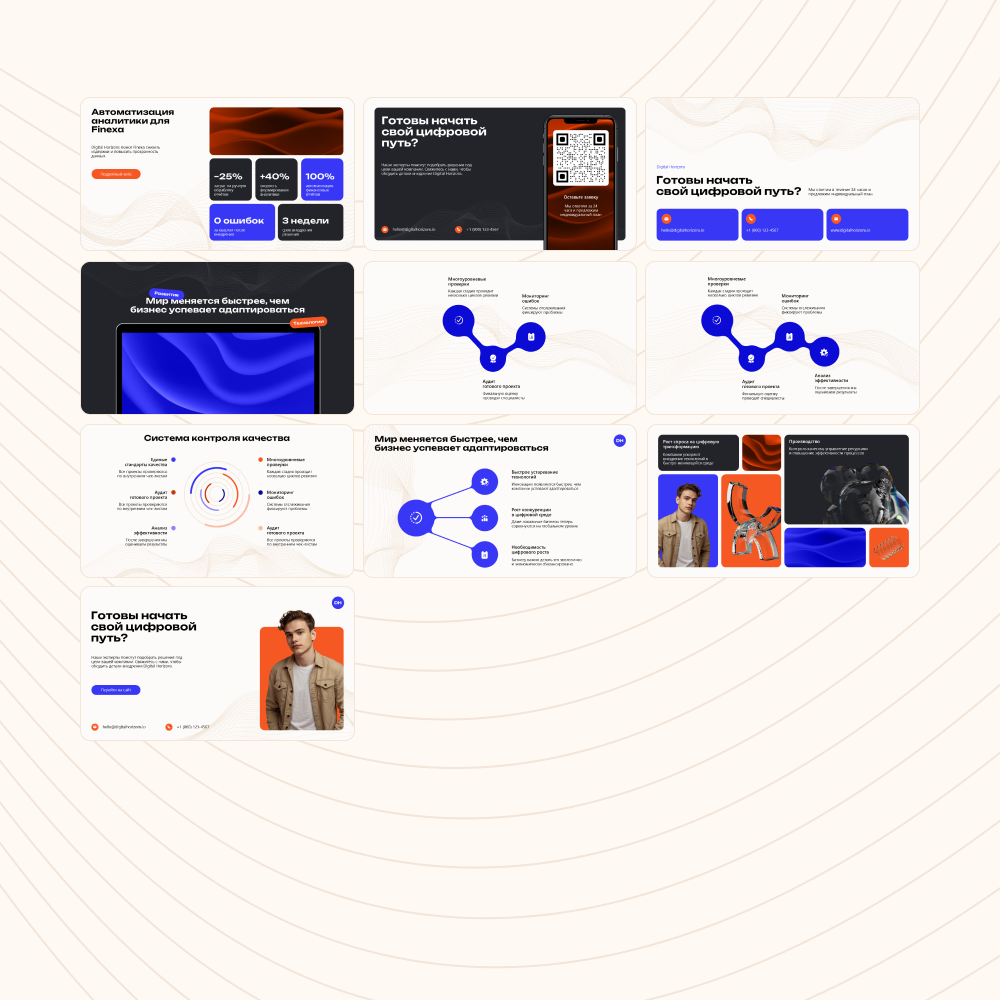 Бизнес-шаблон презентации | 70 слайдов