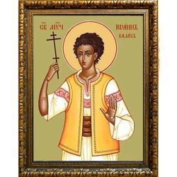 Иоанн Влах (Валах), Румынский мученик. Икона на холсте.