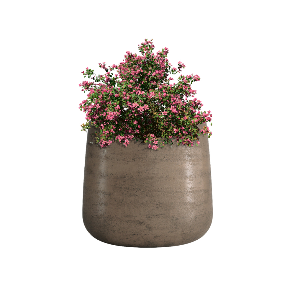 Кашпо, коллекция КОНКРИТ, форма КОНЕ