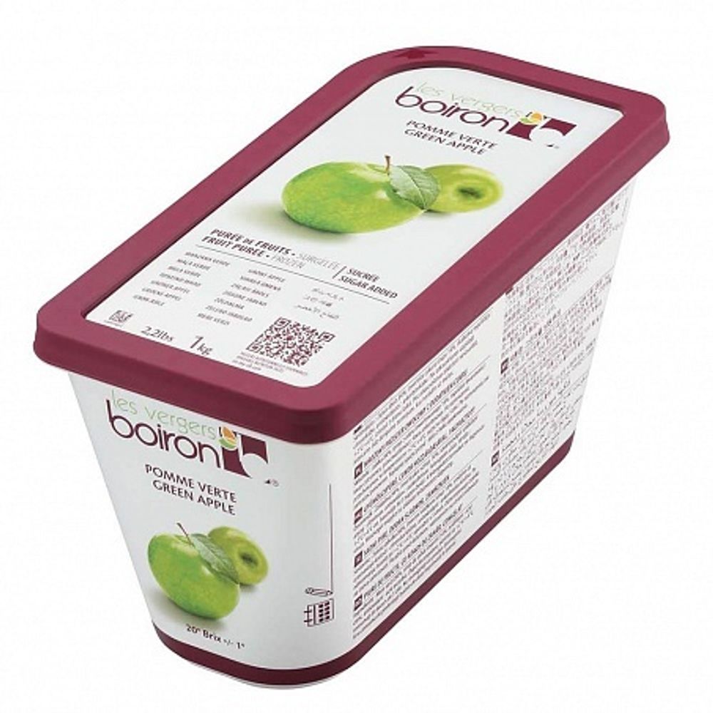 Пюре яблока зелёного 84%(замороженное) 1 кг. Boiron